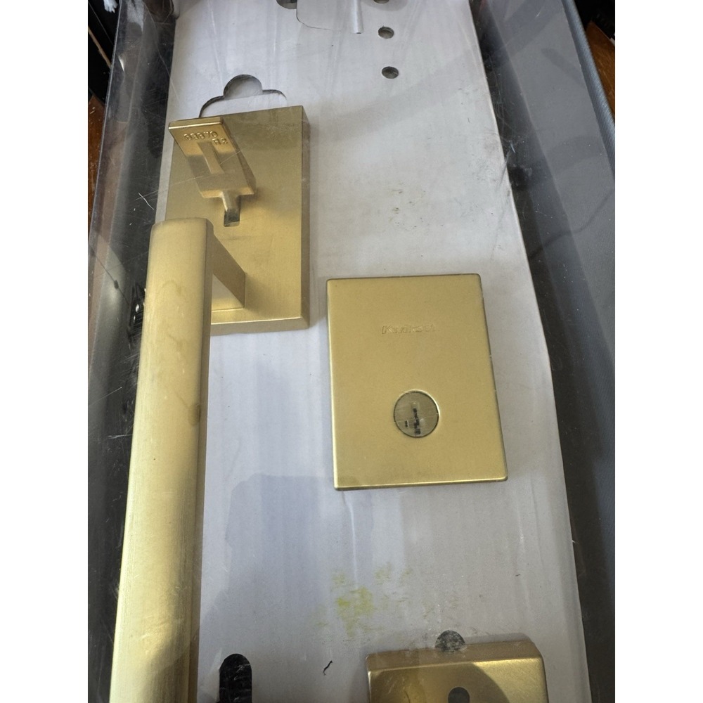 Kwikset San Clemente HS Satin Brass Single  Cylinder  Deadbolt
